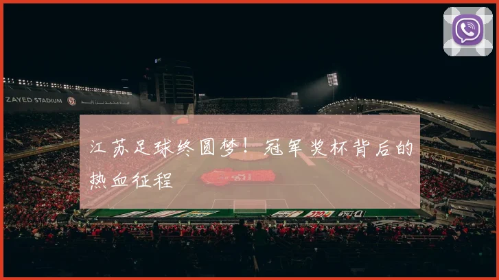 江苏足球终圆梦!冠军奖杯背后的热血征程
